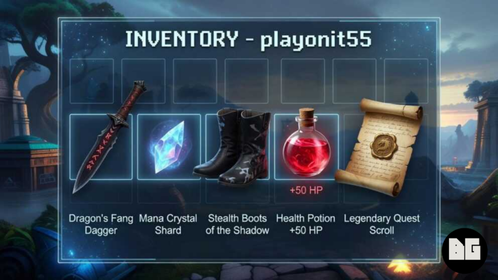 items in game playonit55